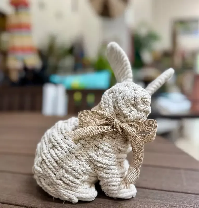 Rope Bunny Statues