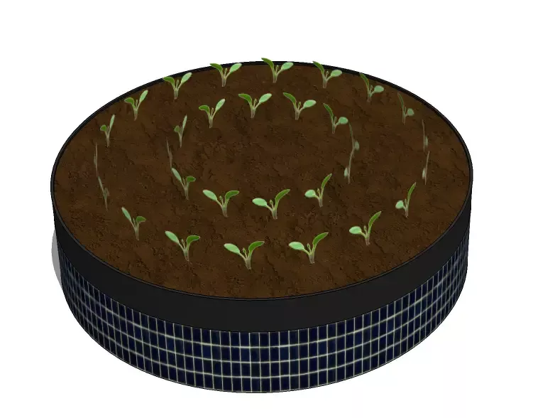 Round Garden Bed – 1 ft tall