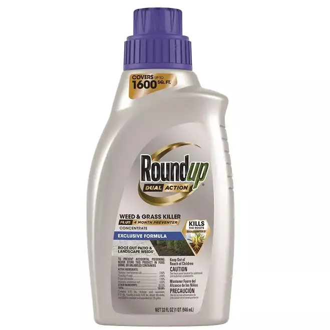 Roundup™ Dual Action Weed & Grass Killer Plus 4 Month Preventer Concentrate, 32 oz.