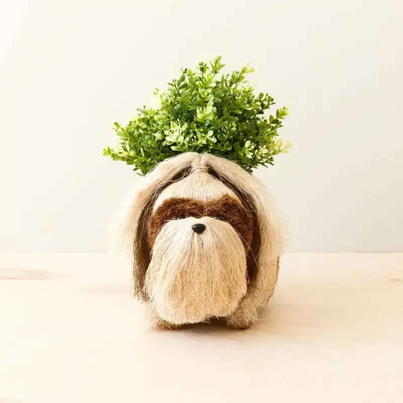 Shih Tzu Planter – Dog Plant Basket