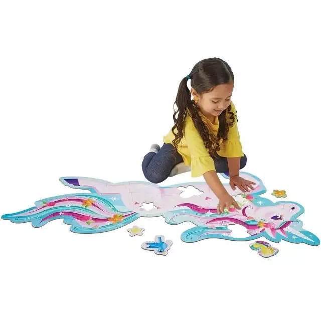 Shimmery Unicorn Floor Puzzle, 44-Piece