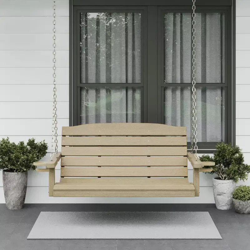 SimplyPoly Amish Made Classic Recycled Plastic Porch Swing