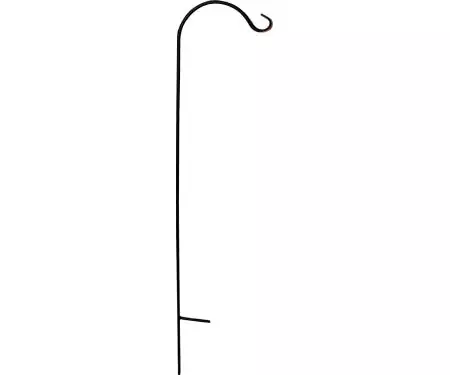 Single Hook Wrought Iron Crane (48″ H / Single – Black)