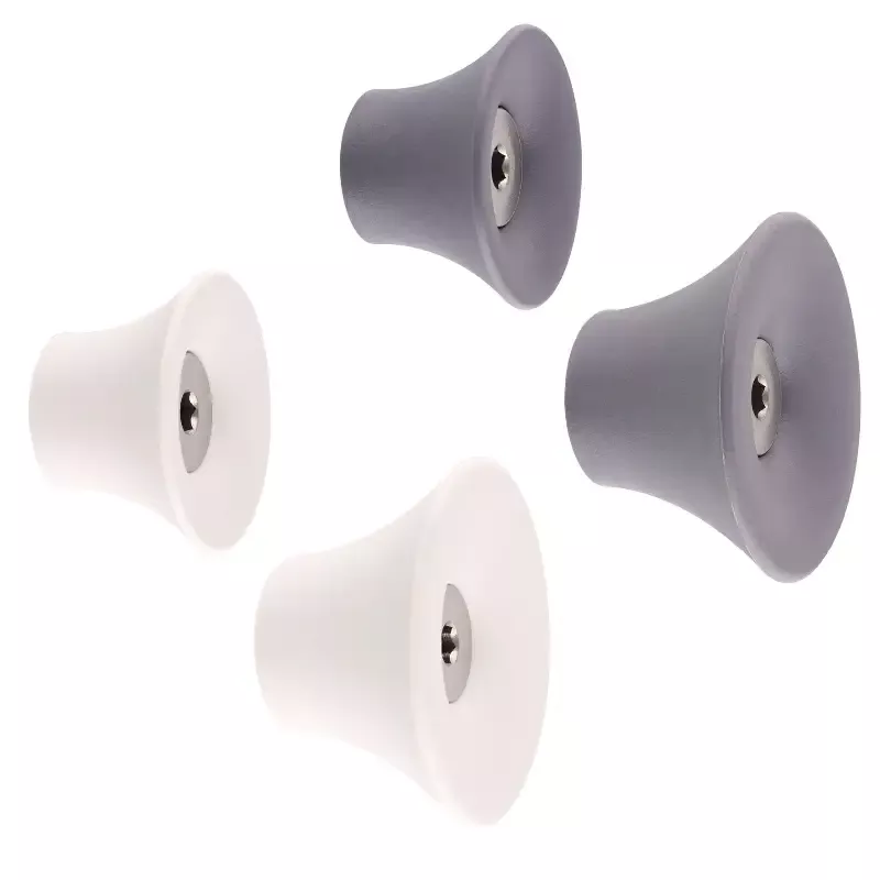 Slate/Light Gray Tulip Design Multipurpose Wall Hooks 4 Pack – 2 Sizes