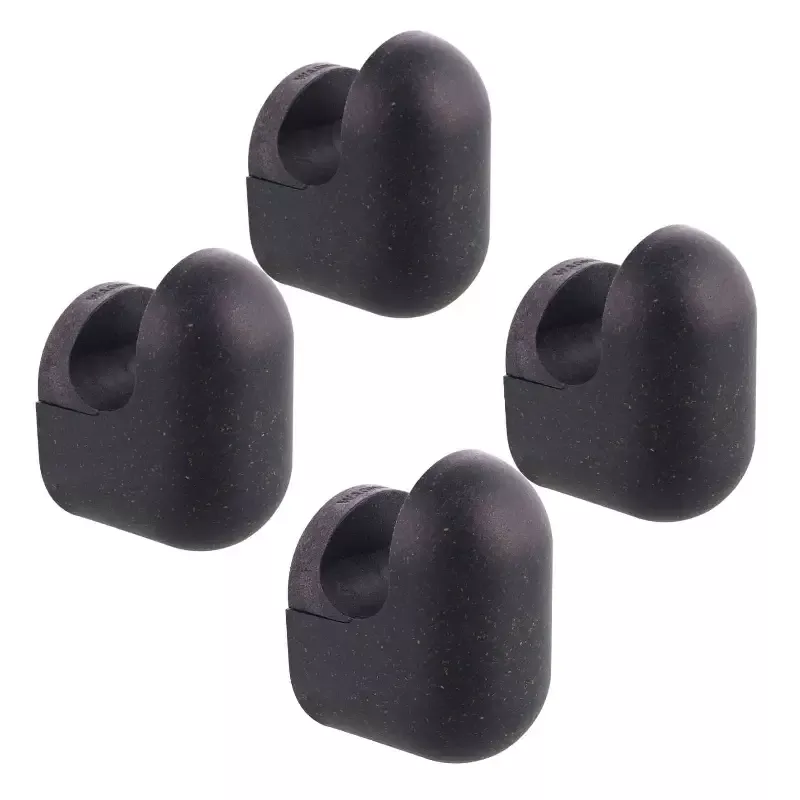 Small Black Pill Design Multipurpose Wall Hooks 4 Pack