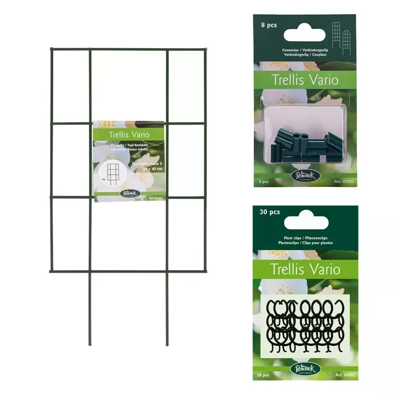 Small Grid 15.75″ Galvanized Steel Plant Trellis Kit