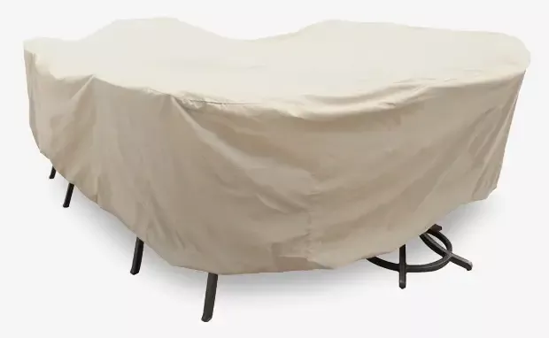 Small Oval Table Set Cover