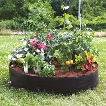 Smart Pot™ Round Raised Bed – 50in – Black