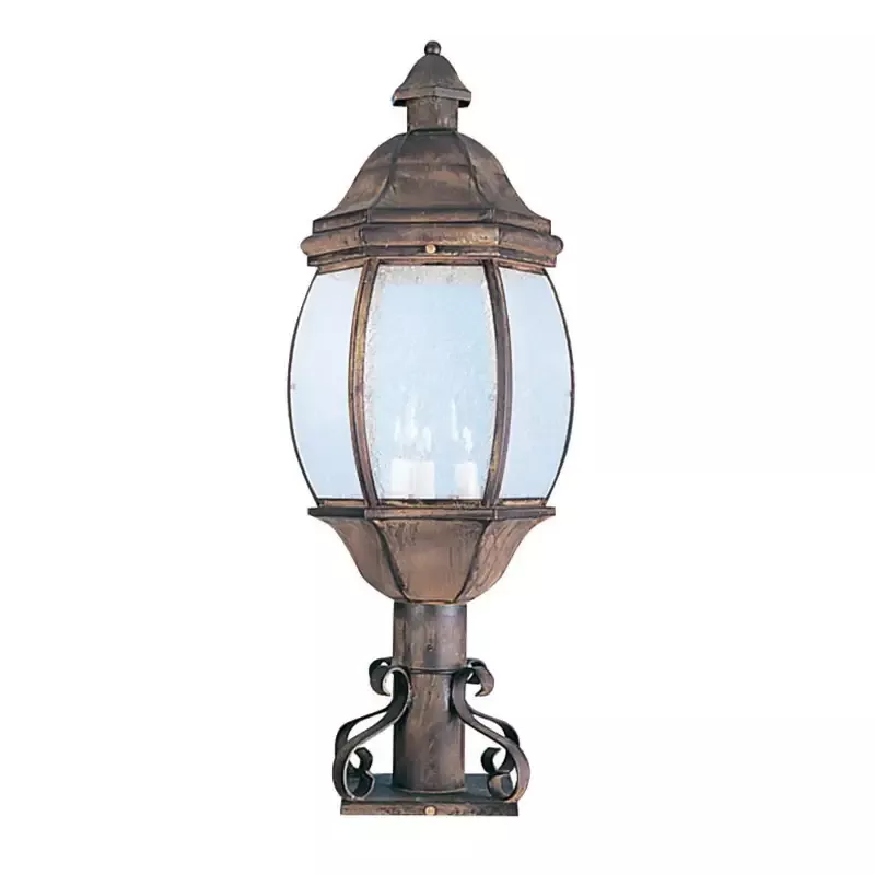 SPJ Lighting SPJ27-02B Post Lantern W/ Post Fitter