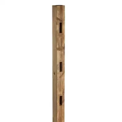 Split Rail Fencing, 3-Hole End Post