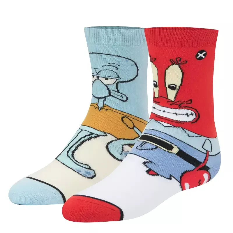 Squidward & Mr Krabs 360 – Kids 7-10 Crew Straight
