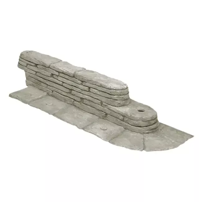 Stacked Stone Garden Border