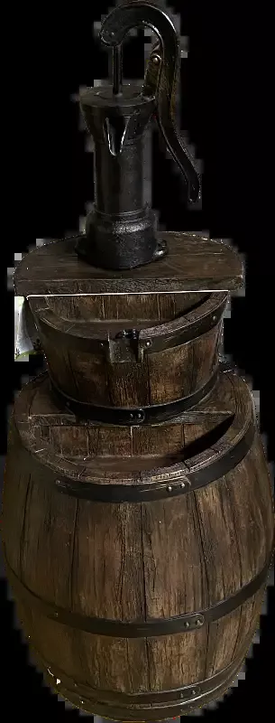 Stacking Barrel Fountain with Pump