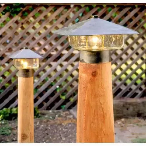 Tapered Cedar Post Only For Coe Studios RPEN Entryway Lamp