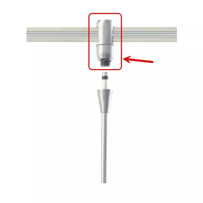 Tech Lighting 700MOCHED Monorail Freejack Connector By Visual Comfort