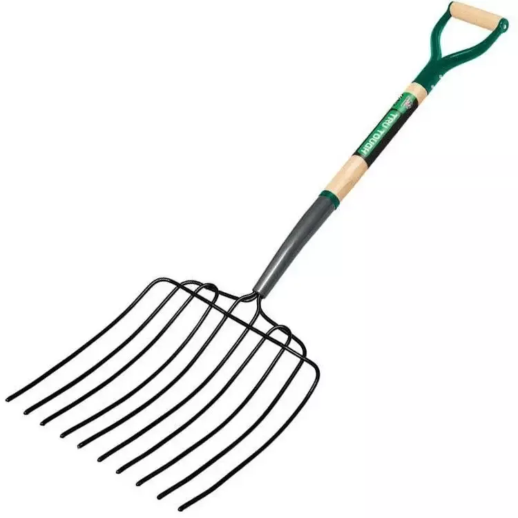 Tru Tough 10-Tine Manure/Bedding Fork with D-Handle 30330