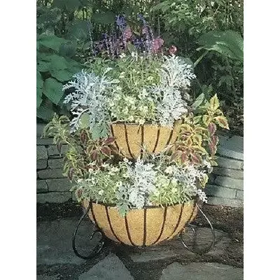 Two Tiered Classic Free Standing Cascade Planter