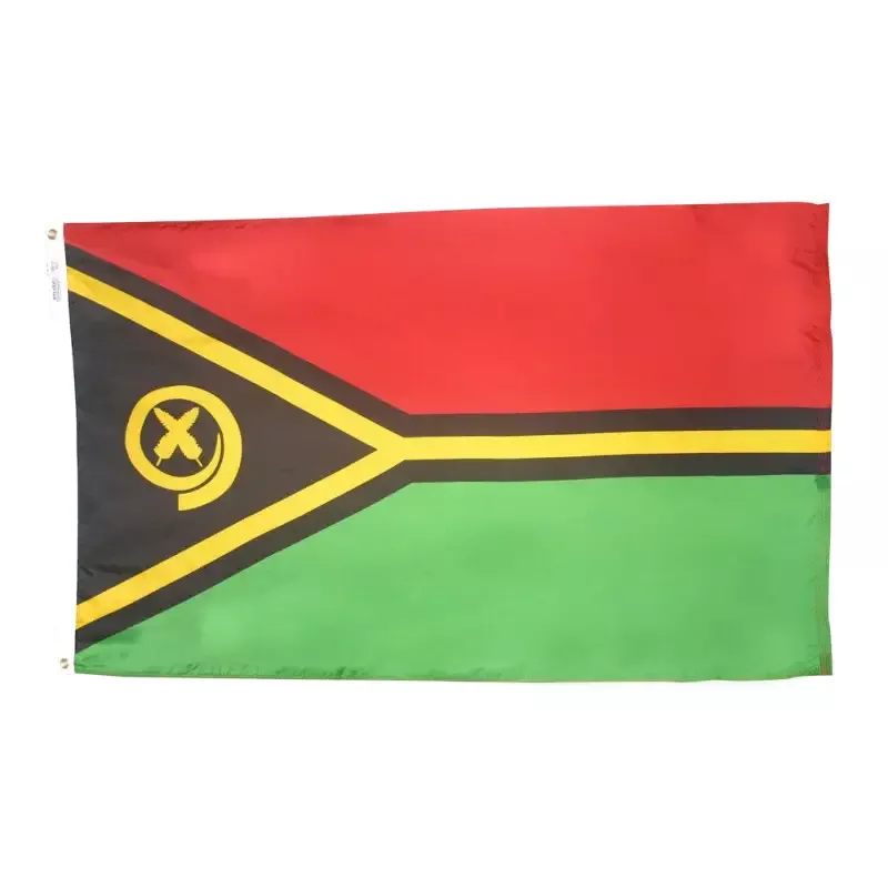Vanuatu Courtesy Flag 12″ x 18″