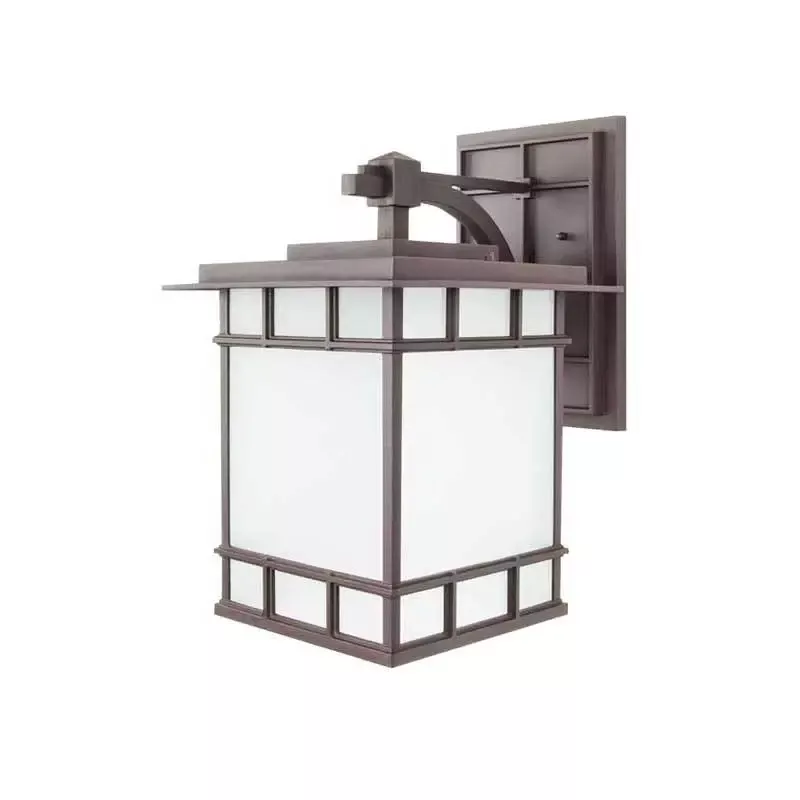 Wave Lighting 544SF Chateau Outdoor Large Wall Frosted Diffuser Bronze Mount