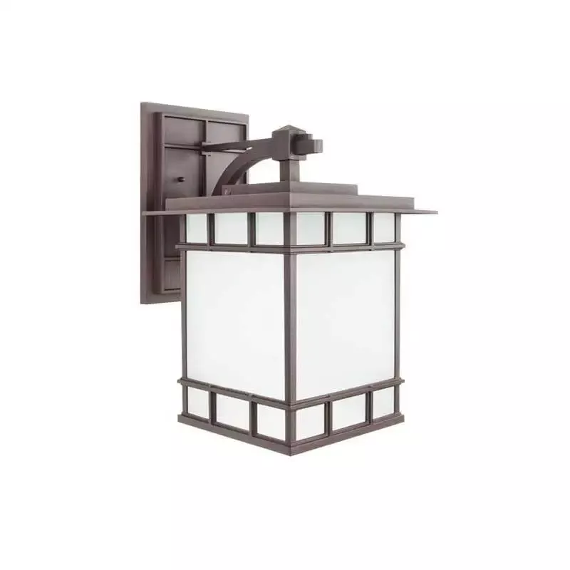 Wave Lighting 544VF Chateau Outdoor Small Wall Frosted Diffuser Bronze Mount
