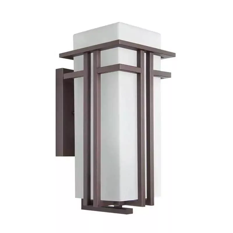 Wave Lighting 549S Outdoor Villa Large Wall Frosted Diffuser Bronze Fixture