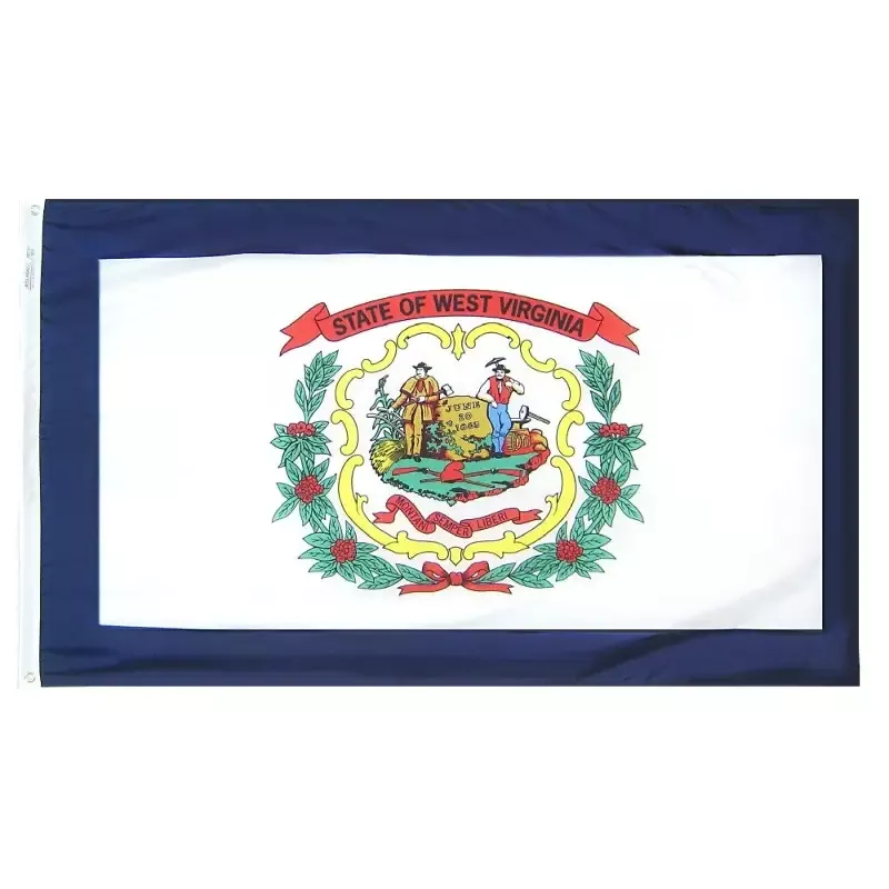 West Virginia Courtesy Flag 12″ x 18″