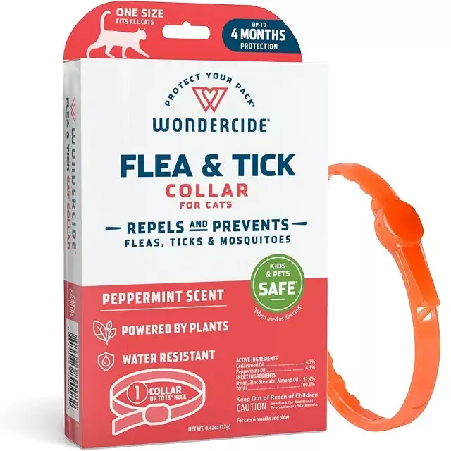 Wondercide Flea & Tick Collar for Cats with Natural Essential Oils
