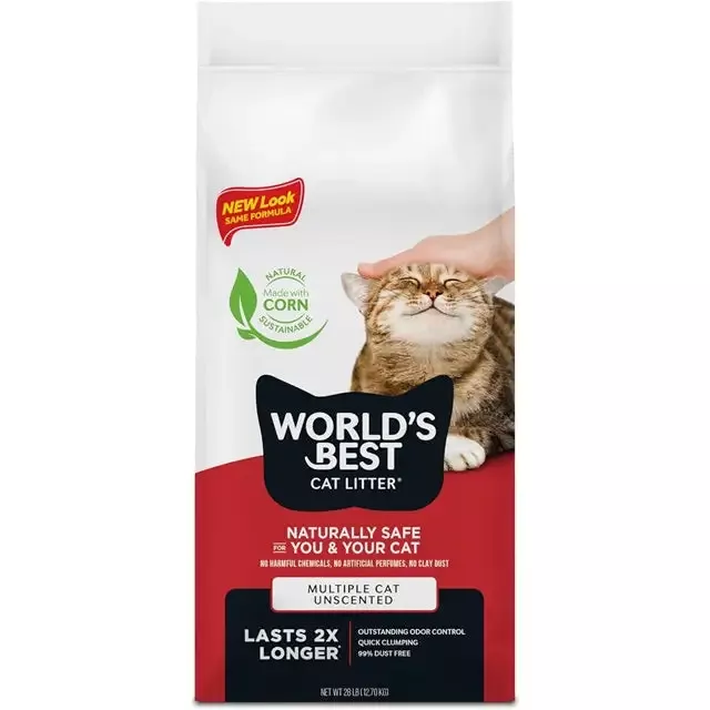 World’s Best Multiple Cat Clumping Formula Cat Litter 28 Lbs.