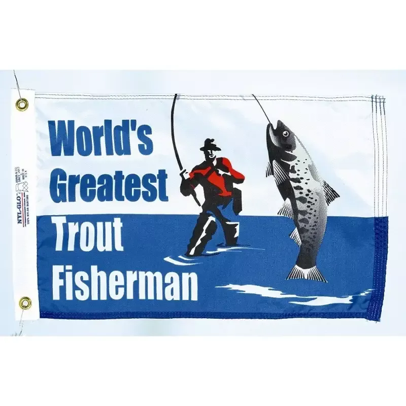 World’s Greatest Trout Fisherman Flag