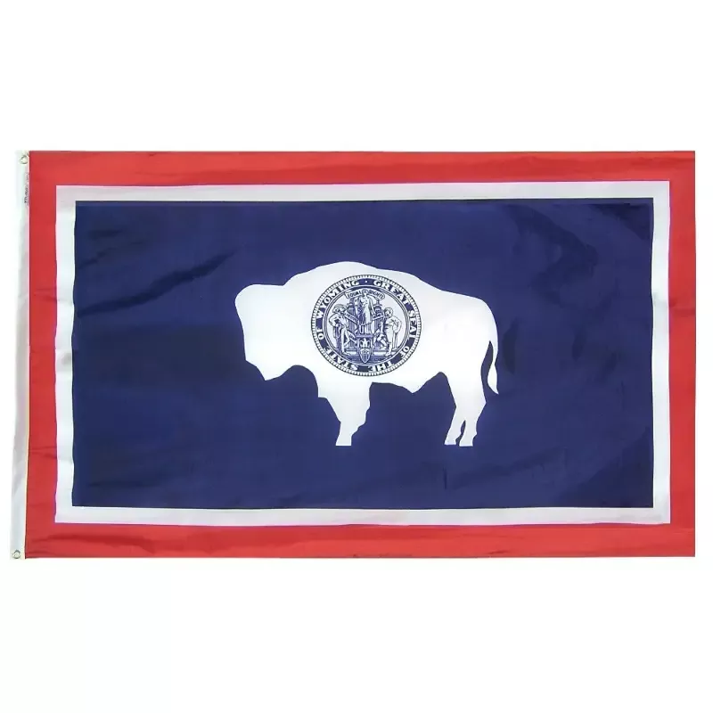 Wyoming Courtesy Flag 12″ x 18″