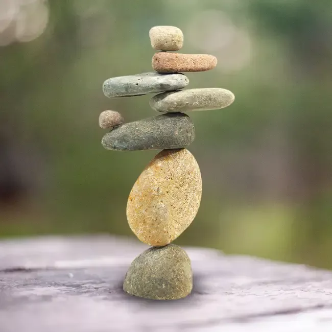 Zen Balance Stone Stack – Garden Art