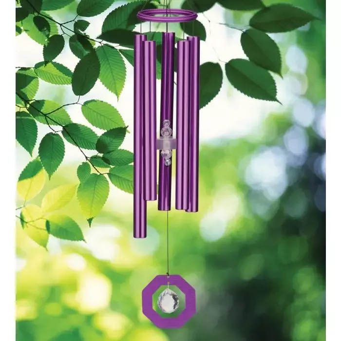 Zen Crystal Chime 22″ – Purple
