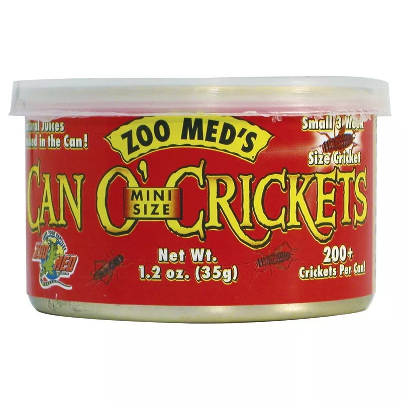 Zoo Med Can O’ Crickets (Mini), 1.2 oz.